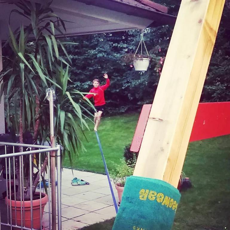 23 Meter Longline im Garten