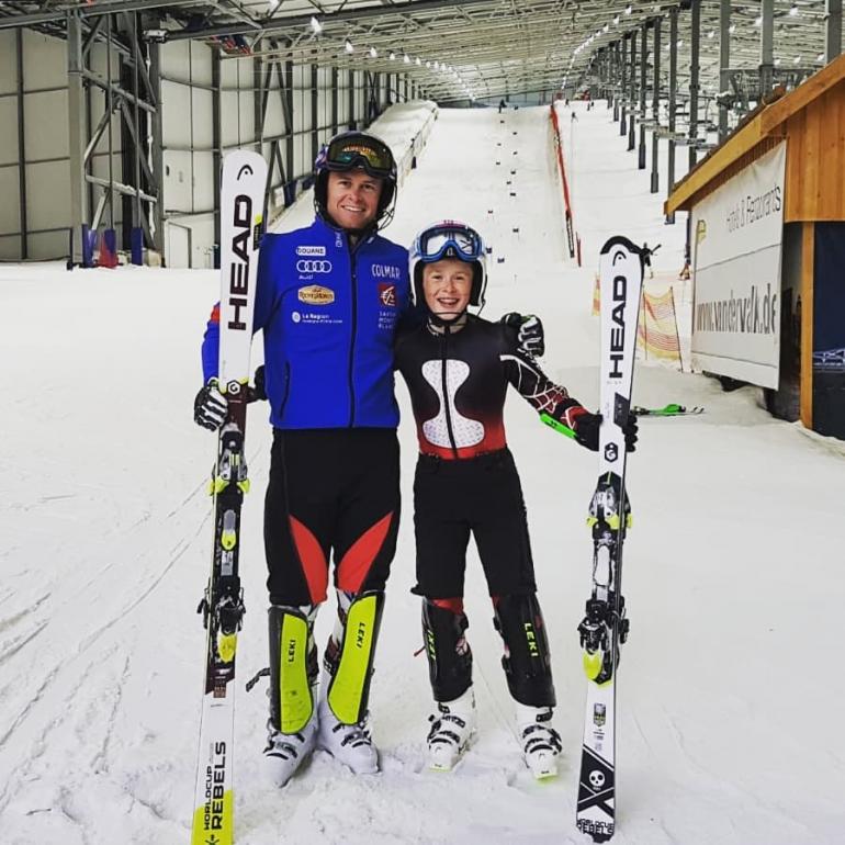 Ich hatte die tolle Gelegenheit, mit Alexis Pinturault zu trainieren. Was für ein großartiger Tag, vielen Dank an Alexis und sein Team!